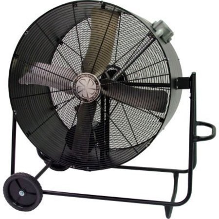 TPI INDUSTRIAL TPI 48" Haz. Location Portable Blower Fan W/ Swivel Base, 2 Speed, 14400 CFM, 1 HP, Single Phase PBS48BHL